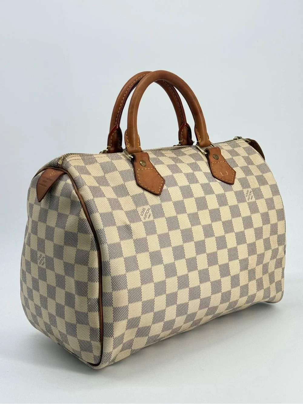 LOUIS VUITTON Damier Azur 30 Canvas Speedy Handbag